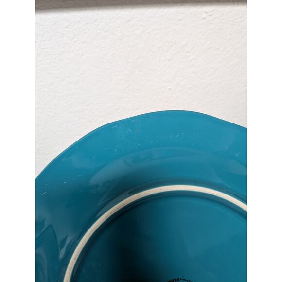 Pioneer Woman Vintage Floral Teal 10 3/8" stoneware single dinner plate only - Picture 4 of 11